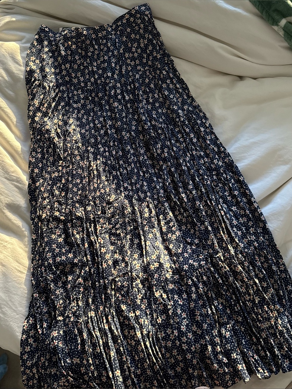 NWT POLO RALPH LAUREN FLORAL PLEATED MIDI SKIRT